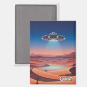 Roswell New Mexico UFO Magneet (Voorkant / Achterkant)