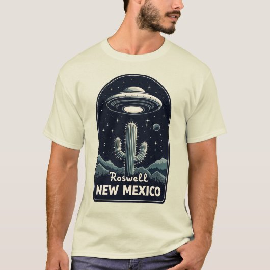 Roswell New Mexico UFO T-shirt (Voorkant)