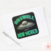 Roswell, New Mexico Vierkante Sticker (Envelop)