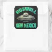 Roswell, New Mexico Vierkante Sticker (Tas)
