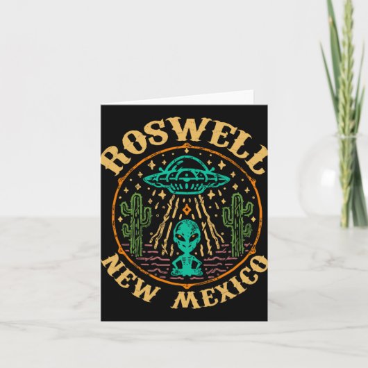 Roswell Nm 1947 - Funny Roswell Aviation New Mexic Kaart (Voorkant)