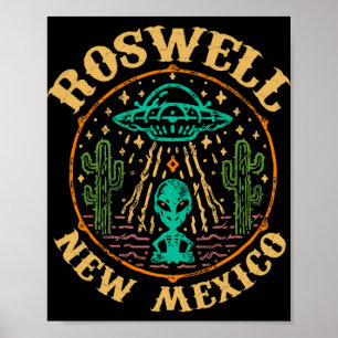 Roswell Nm 1947 - Grappige Roswell Luchtvaart New  Poster