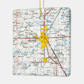 Roswell NM Topo Map Keramisch Ornament (Links)