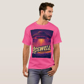 "Roswell, NM" UFO Alien - Mannen T-shirt (Voorkant volledig)