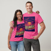 "Roswell, NM" UFO Alien - Mannen T-shirt (Unisex)