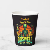 Roswell Park: Waar UFO's zweven! Papieren Bekers (Achterkant)