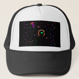 Roswell Red UFO Spacewalk - Baseball Hat Trucker Pet