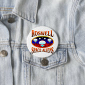 Roswell Space Alien Ronde Button 7,6 Cm (In situ)