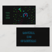 Roswell Spacewalk Wormhole Visitekaartje Blauwgroe (Voorkant / Achterkant)