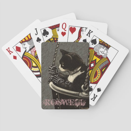 Roswell-speelkaarten Pokerkaarten (Achterkant)