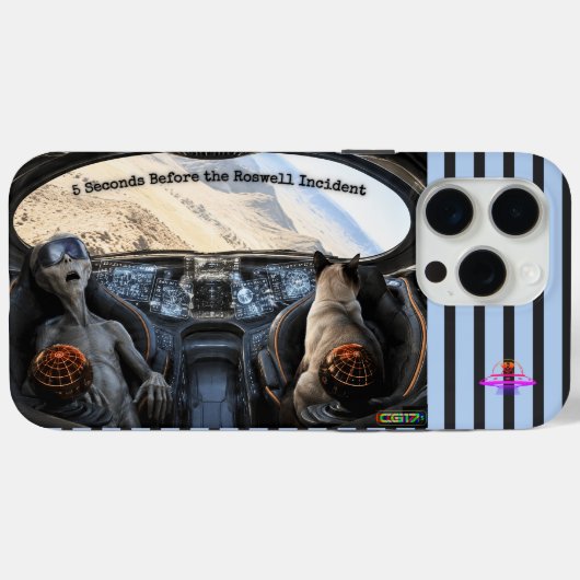 Roswell UFO Case-Mate iPhone Case (Achterkant (horizontaal))