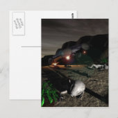 Roswell UFO Crash at night Briefkaart (Voorkant / Achterkant)