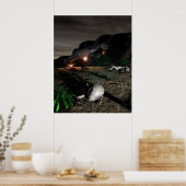 Roswell UFO Crash at Night Poster (Keuken)