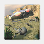 Roswell UFO Crash Magnet (Voorkant)