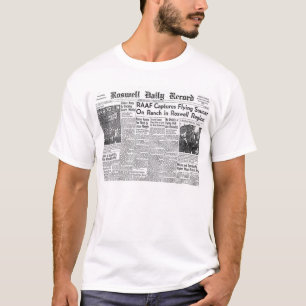Roswell. UFO. Incident. Krantenknippen. T-Shir T-shirt