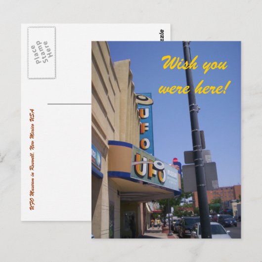 Roswell UFO museum briefkaart (Voorkant / Achterkant)