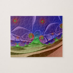 Roswellian Landscape   Rainbow Fractal Art Legpuzzel