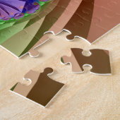Roswellian Landscape | Rainbow Fractal Art Legpuzzel (Zijkant)