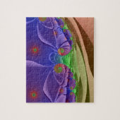 Roswellian Landscape | Rainbow Fractal Art Legpuzzel (Verticaal)