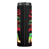 Roswells Alien Invasion grafische kaart Thermosbeker (Achterkant)