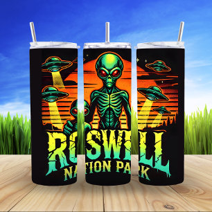Roswell's buitenaardse familie reis thermosbeker