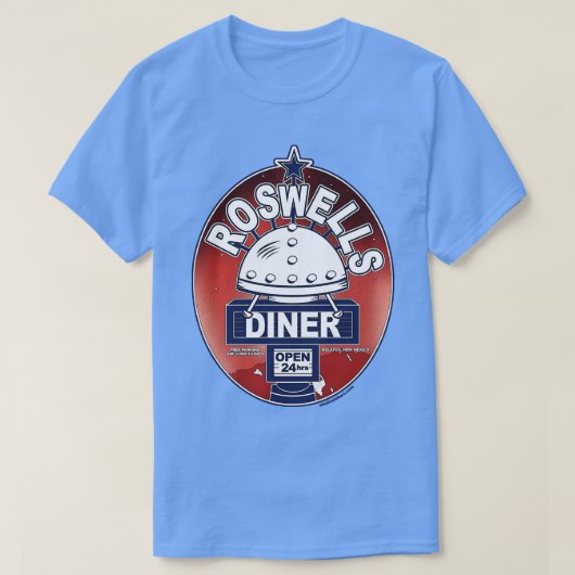 Roswells Diner Souvenir Tshirt (Design voorkant)