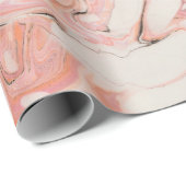 Rosy | Abstract marmerpatroon Cadeaupapier (Rol Hoek)