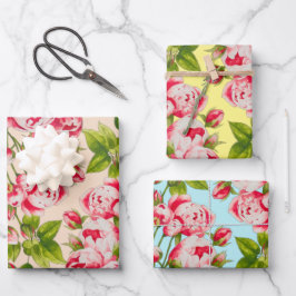 Rosy Abundance op wikkelpapier Set Inpakpapier Vel