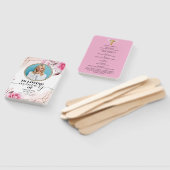 Rosy Blush Funeral Celebration of Life Hand Fan Handwaaier (Niet-gemonteerd)