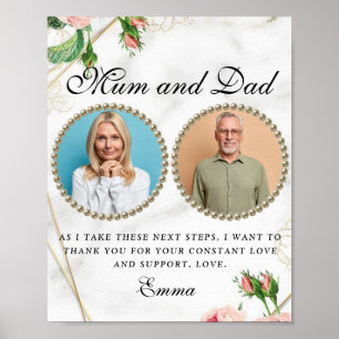 Rosy Blush Parents of the Bride Dankuwel Poster