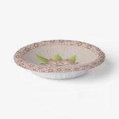 Rosy Brown Patterned Papieren Kommen (Gebogen)