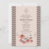 Rosy Bunch-uitnodiging Kaart (Voorkant)