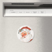 Rosy Cheeked Santa Magnet (Insitu (Vaatwasser))