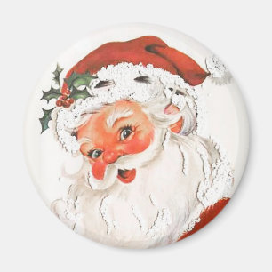 Rosy Cheeked Santa  Magnet