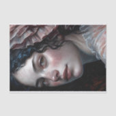 Rosy Cheeked Woman in Ruffles Decoupage Tissuepapier (Voorkant)