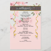 Rosy Chic Photo Custom Wedding Program (Achterkant)