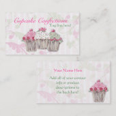 Rosy Cupcake-Visitekaartjes Visitekaartje (Voorkant / Achterkant)