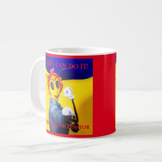 Rosy de Pollinator Koffiemok (Voorkant links)