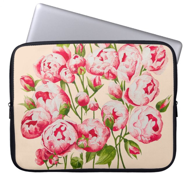 Rosy dichtheid op een laptophoes laptop sleeve (Voorkant)