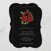 Rosy Divination Witchy Wedding Invitations Kaart (Voorkant / Achterkant)