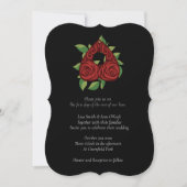 Rosy Divination Witchy Wedding Invitations Kaart (Voorkant)