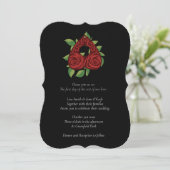 Rosy Divination Witchy Wedding Invitations Kaart (Staand voorkant)