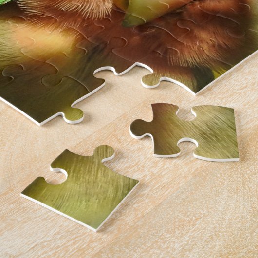 Rosy Faced Lovebird Puzzle Legpuzzel (Zijkant)