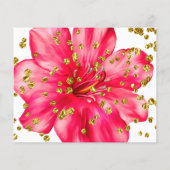 Rosy Floral deelt een Funeral Kaart van het Geheug (Achterkant)