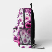 Rosy Floral Rugzak Roze Bloem Print (Rechts)