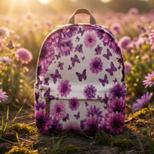 Rosy Floral Rugzak Roze Bloem Print