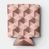 Rosy geometrie: bleek abstract motief. blikjeskoeler (Achterkant)