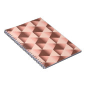 Rosy geometrie: bleek abstract motief. notitieboek (Rechterzijde)