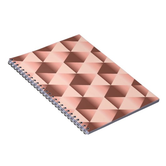 Rosy geometrie: bleek abstract motief. notitieboek (Rechterzijde)