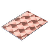 Rosy geometrie: bleek abstract motief. notitieboek (Linkerzijde)